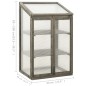 vidaXL Invernadero de madera de abeto 60x45x100 cm vidaXL Invernadero de madera de abeto 60x45x100 cm
