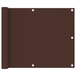 vidaXL Toldo para balcón de tela oxford marrón 75x400 cm