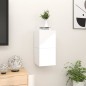 vidaXL Muebles de salón de pared 2 uds blanco brillo 30,5x30x30 cm vidaXL Muebles de salón de pared 2 uds blanco brillo 30,5x30x30 cm