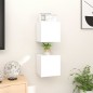 vidaXL Muebles de salón de pared 2 uds blanco brillo 30,5x30x30 cm vidaXL Muebles de salón de pared 2 uds blanco brillo 30,5x30x30 cm
