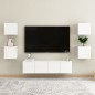 vidaXL Muebles de salón de pared 2 uds blanco brillo 30,5x30x30 cm vidaXL Muebles de salón de pared 2 uds blanco brillo 30,5x30x30 cm