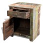vidaXL Mesita auxiliar con 1 cajón y 1 puerta madera reciclada vidaXL Mesita auxiliar con 1 cajón y 1 puerta madera reciclada