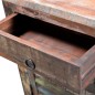 vidaXL Mesita auxiliar con 1 cajón y 1 puerta madera reciclada vidaXL Mesita auxiliar con 1 cajón y 1 puerta madera reciclada