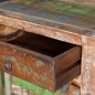 vidaXL Mesita auxiliar con 1 cajón y 1 puerta madera reciclada vidaXL Mesita auxiliar con 1 cajón y 1 puerta madera reciclada