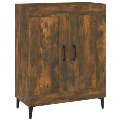 vidaXL Aparador de madera de ingeniería roble ahumado 69,5x34x90 cm