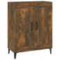 vidaXL Aparador de madera de ingeniería roble ahumado 69,5x34x90 cm
