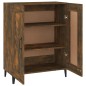 vidaXL Aparador de madera de ingeniería roble ahumado 69,5x34x90 cm