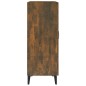 vidaXL Aparador de madera de ingeniería roble ahumado 69,5x34x90 cm