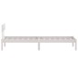 vidaXL Estructura cama madera pino pequeña individual blanca 90x190 cm vidaXL Estructura cama madera pino pequeña individual blanca 90x190 cm