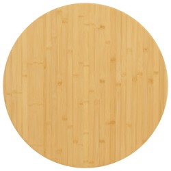 vidaXL Tablero de mesa de bambú Ø60x4 cm