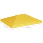 vidaXL Toldo de cenador 270 g/m² 4x3 m amarillo vidaXL Toldo de cenador 270 g/m² 4x3 m amarillo