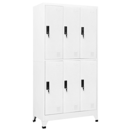 vidaXL Taquilla de acero blanco 90x45x180 cm
