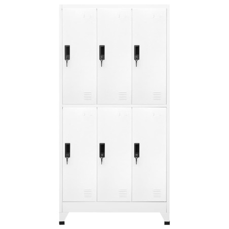 vidaXL Taquilla de acero blanco 90x45x180 cm