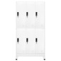 vidaXL Taquilla de acero blanco 90x45x180 cm vidaXL Taquilla de acero blanco 90x45x180 cm