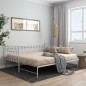 vidaXL Estructura de sofá cama extraíble de metal blanco 90x200 cm vidaXL Estructura de sofá cama extraíble de metal blanco 90x200 cm