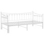 vidaXL Estructura de sofá cama extraíble de metal blanco 90x200 cm vidaXL Estructura de sofá cama extraíble de metal blanco 90x200 cm