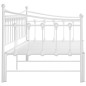 vidaXL Estructura de sofá cama extraíble de metal blanco 90x200 cm vidaXL Estructura de sofá cama extraíble de metal blanco 90x200 cm