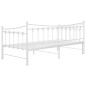vidaXL Estructura de sofá cama extraíble de metal blanco 90x200 cm vidaXL Estructura de sofá cama extraíble de metal blanco 90x200 cm
