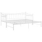 vidaXL Estructura de sofá cama extraíble de metal blanco 90x200 cm vidaXL Estructura de sofá cama extraíble de metal blanco 90x200 cm