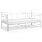 vidaXL Estructura de sofá cama extraíble de metal blanco 90x200 cm vidaXL Estructura de sofá cama extraíble de metal blanco 90x200 cm