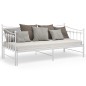 vidaXL Estructura de sofá cama extraíble de metal blanco 90x200 cm vidaXL Estructura de sofá cama extraíble de metal blanco 90x200 cm