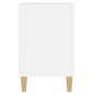 vidaXL Mueble de TV madera contrachapada blanco brillo 100x35x55 cm