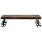 vidaXL Mesa de centro con ruedas madera maciza reciclada 100x60x26 cm vidaXL Mesa de centro con ruedas madera maciza reciclada 100x60x26 cm