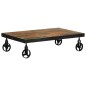 vidaXL Mesa de centro con ruedas madera maciza reciclada 100x60x26 cm vidaXL Mesa de centro con ruedas madera maciza reciclada 100x60x26 cm