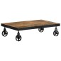 vidaXL Mesa de centro con ruedas madera maciza reciclada 100x60x26 cm vidaXL Mesa de centro con ruedas madera maciza reciclada 100x60x26 cm