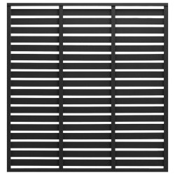vidaXL Panel de valla de WPC negro 180x180 cm