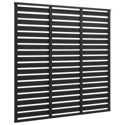 vidaXL Panel de valla de WPC negro 180x180 cm