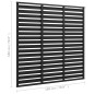 vidaXL Panel de valla de WPC negro 180x180 cm vidaXL Panel de valla de WPC negro 180x180 cm