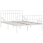 vidaXL Estructura de cama con somier metal blanco 120x200 cm vidaXL Estructura de cama con somier metal blanco 120x200 cm