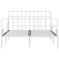 vidaXL Estructura de cama con somier metal blanco 120x200 cm vidaXL Estructura de cama con somier metal blanco 120x200 cm