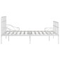 vidaXL Estructura de cama con somier metal blanco 120x200 cm vidaXL Estructura de cama con somier metal blanco 120x200 cm