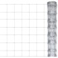 vidaXL Valla de jardín de acero galvanizado plateado 50x1 m vidaXL Valla de jardín de acero galvanizado plateado 50x1 m