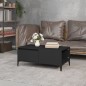 vidaXL Mesa de centro madera contrachapada negro 90x50x36,5 cm vidaXL Mesa de centro madera contrachapada negro 90x50x36,5 cm