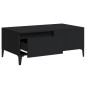 vidaXL Mesa de centro madera contrachapada negro 90x50x36,5 cm vidaXL Mesa de centro madera contrachapada negro 90x50x36,5 cm