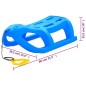 vidaXL Trineo polipropileno azul 80x39,5x25,5 cm vidaXL Trineo polipropileno azul 80x39,5x25,5 cm