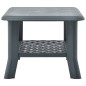 vidaXL Mesa de centro de plástico verde 90x60x46 cm vidaXL Mesa de centro de plástico verde 90x60x46 cm