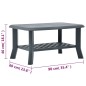 vidaXL Mesa de centro de plástico verde 90x60x46 cm vidaXL Mesa de centro de plástico verde 90x60x46 cm