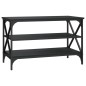 vidaXL Mueble para TV madera contrachapada negro 80x40x50 cm vidaXL Mueble para TV madera contrachapada negro 80x40x50 cm