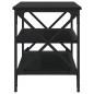 vidaXL Mueble para TV madera contrachapada negro 80x40x50 cm vidaXL Mueble para TV madera contrachapada negro 80x40x50 cm