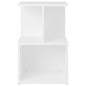 vidaXL Mesita de noche madera de ingeniería blanca 35x35x55 cm vidaXL Mesita de noche madera de ingeniería blanca 35x35x55 cm
