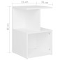 vidaXL Mesita de noche madera de ingeniería blanca 35x35x55 cm vidaXL Mesita de noche madera de ingeniería blanca 35x35x55 cm
