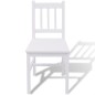 vidaXL Conjunto de comedor 5 piezas madera de pino blanco