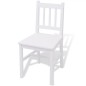 vidaXL Conjunto de comedor 5 piezas madera de pino blanco