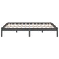 vidaXL Estructura de cama de madera maciza de pino gris 120x200 cm