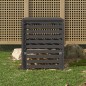 vidaXL Compostador de madera maciza de pino gris 82,5x82,5x99,5 cm vidaXL Compostador de madera maciza de pino gris 82,5x82,5x99,5 cm