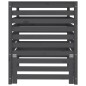 vidaXL Compostador de madera maciza de pino gris 82,5x82,5x99,5 cm vidaXL Compostador de madera maciza de pino gris 82,5x82,5x99,5 cm